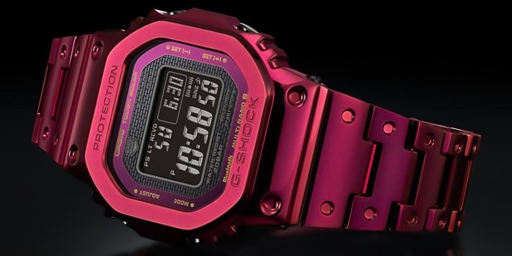 G-SHOCK Full Metal 5000 Merah Bold